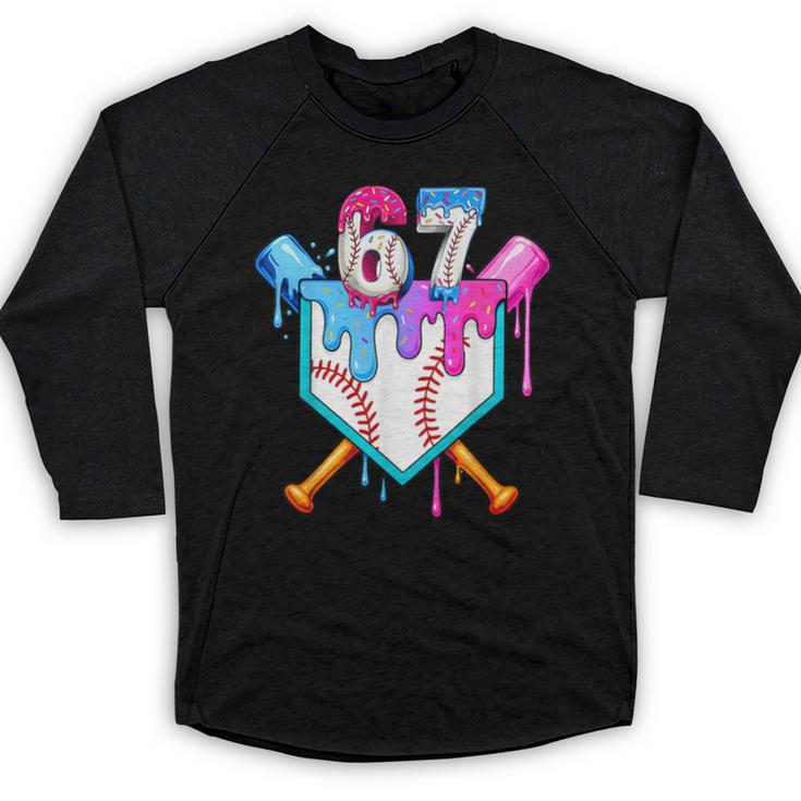 Six Seven Baseball Respect The Drip Boys Baseball Baseball Raglan Shirt