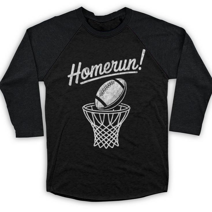 Sports Homerun Football Basketball Baseball Joke Tee Baseball Raglan Shirt