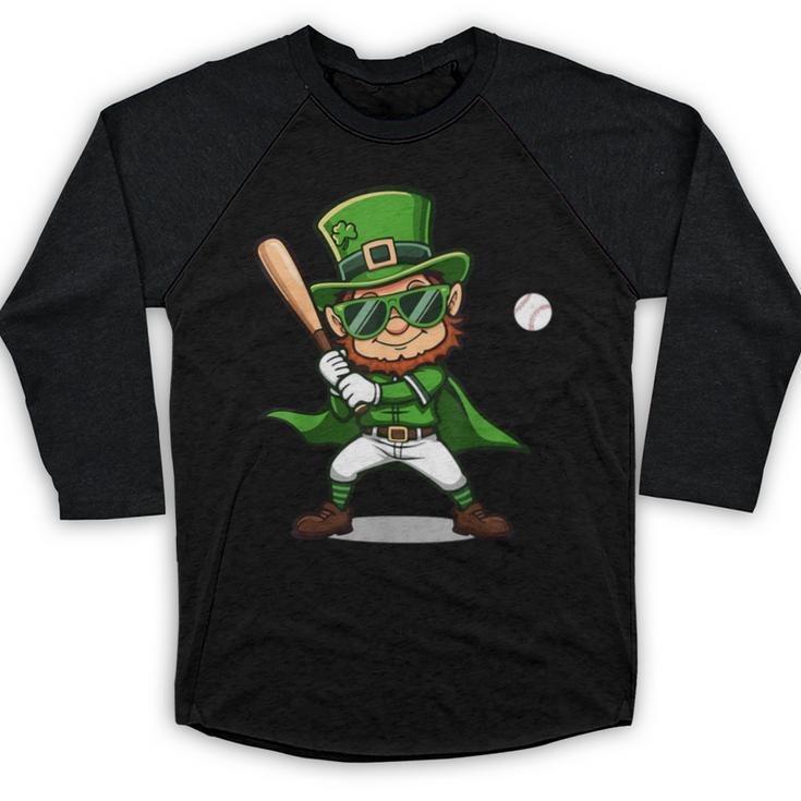 St Patrick’s Day Leprechaun Baseball Irish Graphic Baseball Raglan Shirt