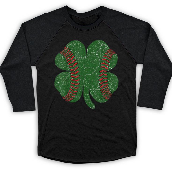 St Patricks Day Shamrock Baseball Saint Paddy's Baseball Raglan Shirt