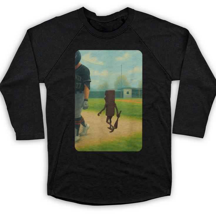 Tung Tung Tung Sahur Baseball Meme Baseball Raglan Shirt