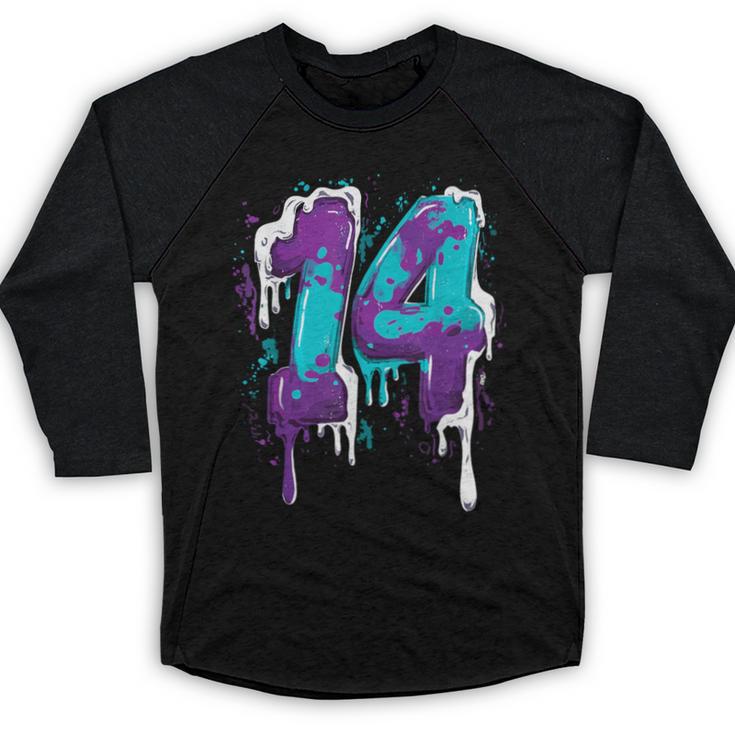 Vintage Baseball 14 Number Baseball Raglan Shirt