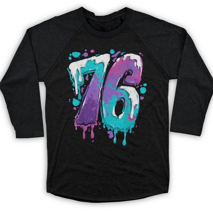 Vintage Baseball 76 Number Baseball Raglan Shirt