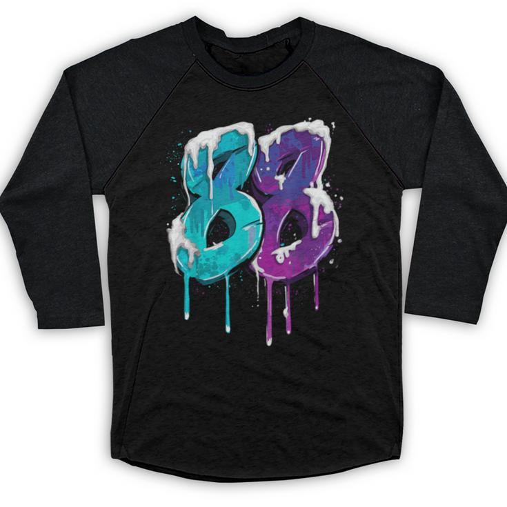 Vintage Baseball 88 Number Baseball Raglan Shirt