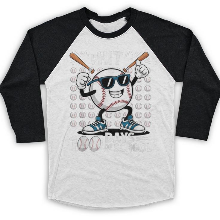 100 Days Of School Baseball Bat 100th Day Of School Baseball Raglan Shirt 100 Days Of School Baseball Bat 100th Day Of School Baseball Raglan Shirt