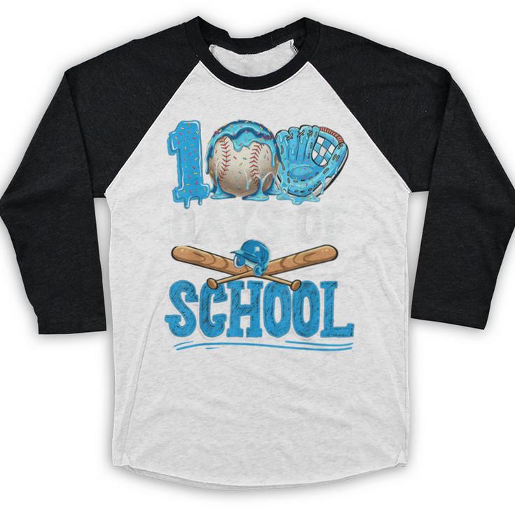 100 Days Of School Baseball Ice Cream Drip Student Kids Boys Baseball Raglan Shirt 100 Days Of School Baseball Ice Cream Drip Student Kids Boys Baseball Raglan Shirt