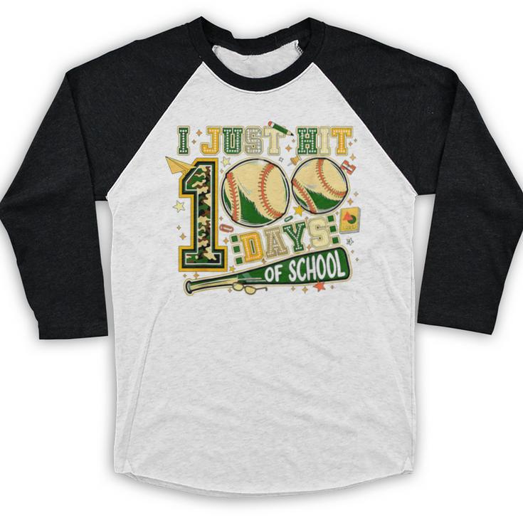 100 Days Of School Baseball I Just Hit 100 Days Boy COUNSELO Baseball Raglan Shirt 100 Days Of School Baseball I Just Hit 100 Days Boy COUNSELO Baseball Raglan Shirt