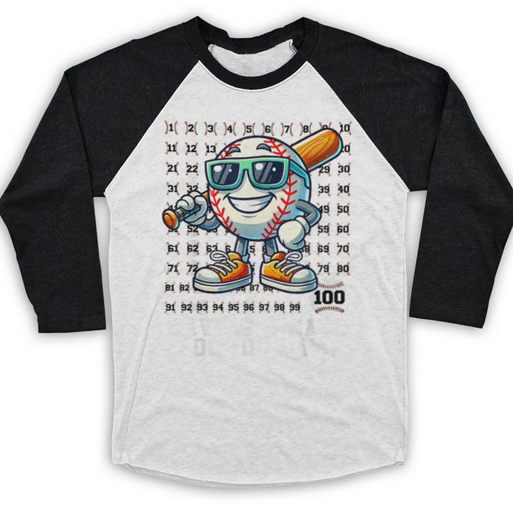 100 Days Of School Boys Baseball 100th Day Of School Kids Baseball Raglan Shirt 100 Days Of School Boys Baseball 100th Day Of School Kids Baseball Raglan Shirt