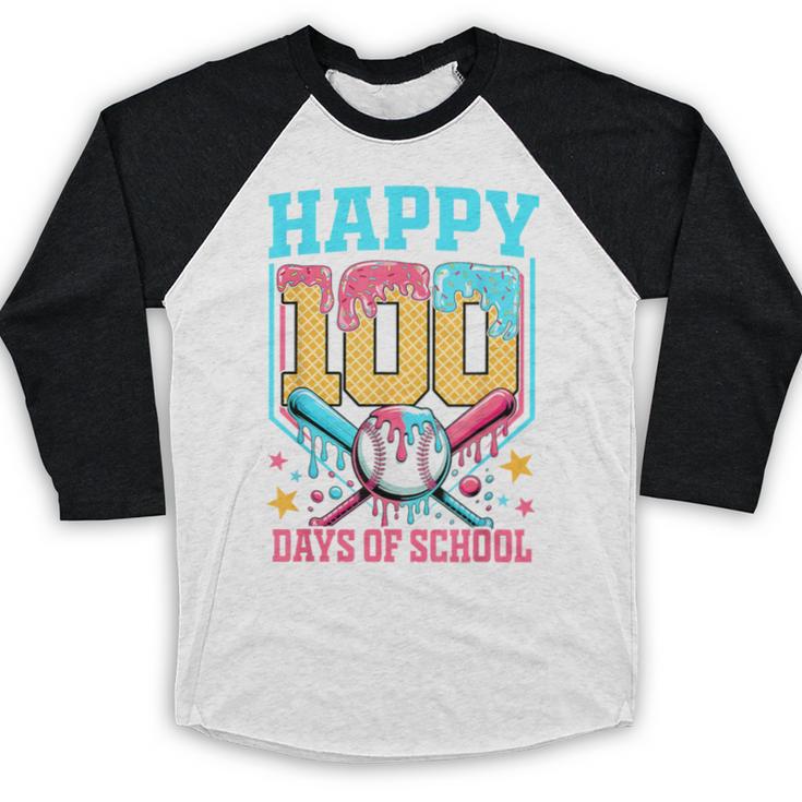 100 Days Of School Kids Baseball Drip 100th Day Of School Baseball Raglan Shirt 100 Days Of School Kids Baseball Drip 100th Day Of School Baseball Raglan Shirt