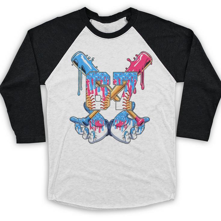 67 Baseball Drip Birthday Boy For Men Boys Kids Youth Baseball Raglan Shirt