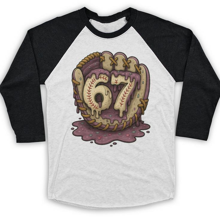 67 Ice Cream Drip Six Seven Baseball Premium Tri-Blend Baseball Raglan Shirt 67 Ice Cream Drip Six Seven Baseball Premium Tri-Blend Baseball Raglan Shirt
