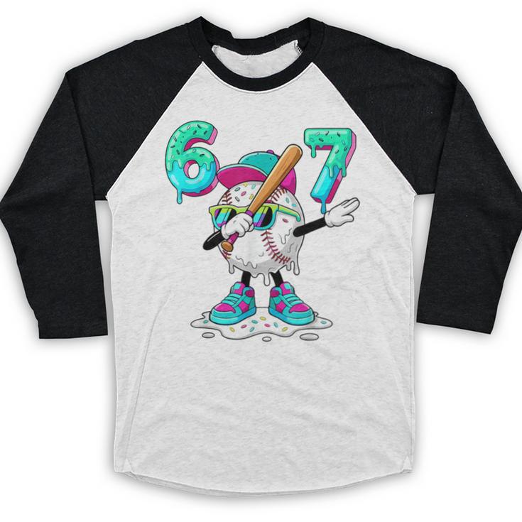 67 Meme Six Seven Meme Baseball Dapping Ice Cream Drip Baseball Raglan Shirt 67 Meme Six Seven Meme Baseball Dapping Ice Cream Drip Baseball Raglan Shirt