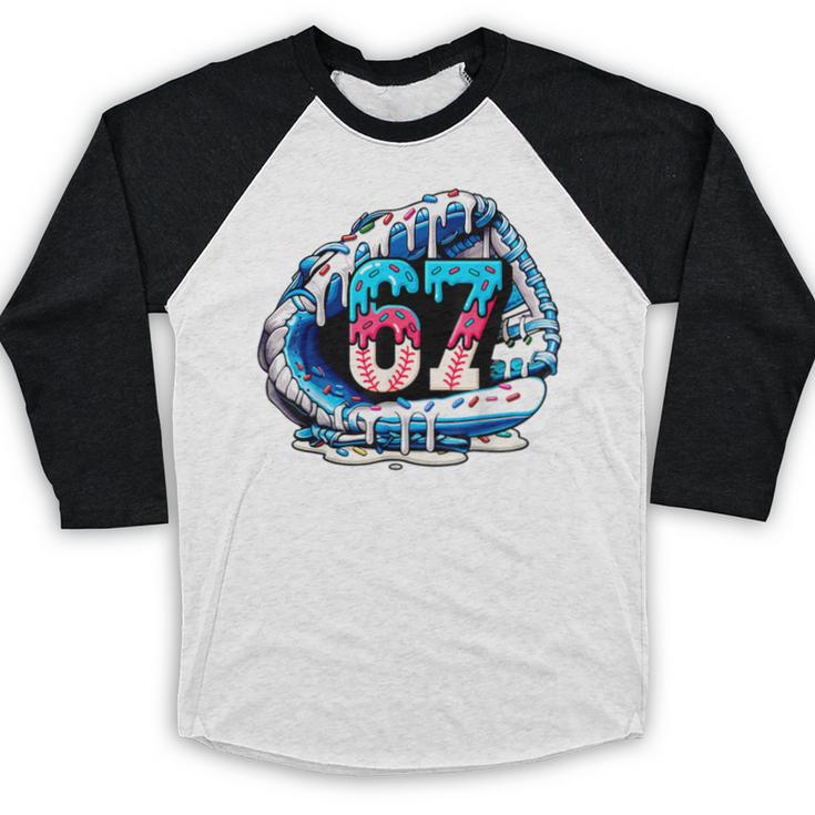 67 Meme Slang Baseball Glove Drip Ice Cream Six Seven 6 7 Baseball Raglan Shirt 67 Meme Slang Baseball Glove Drip Ice Cream Six Seven 6 7 Baseball Raglan Shirt