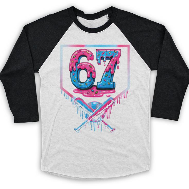 67 Six Seven Baseball Ice Cream Drip Cool Meme 67 Baseball Raglan Shirt 67 Six Seven Baseball Ice Cream Drip Cool Meme 67 Baseball Raglan Shirt