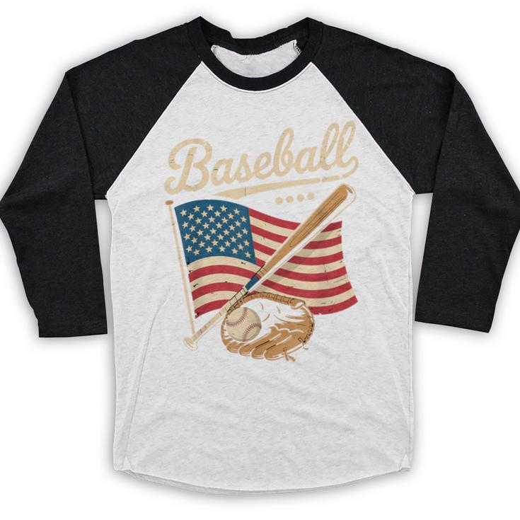American Flag Baseball Player Bat Fan Catcher Pitcher USA Baseball Raglan Shirt American Flag Baseball Player Bat Fan Catcher Pitcher USA Baseball Raglan Shirt