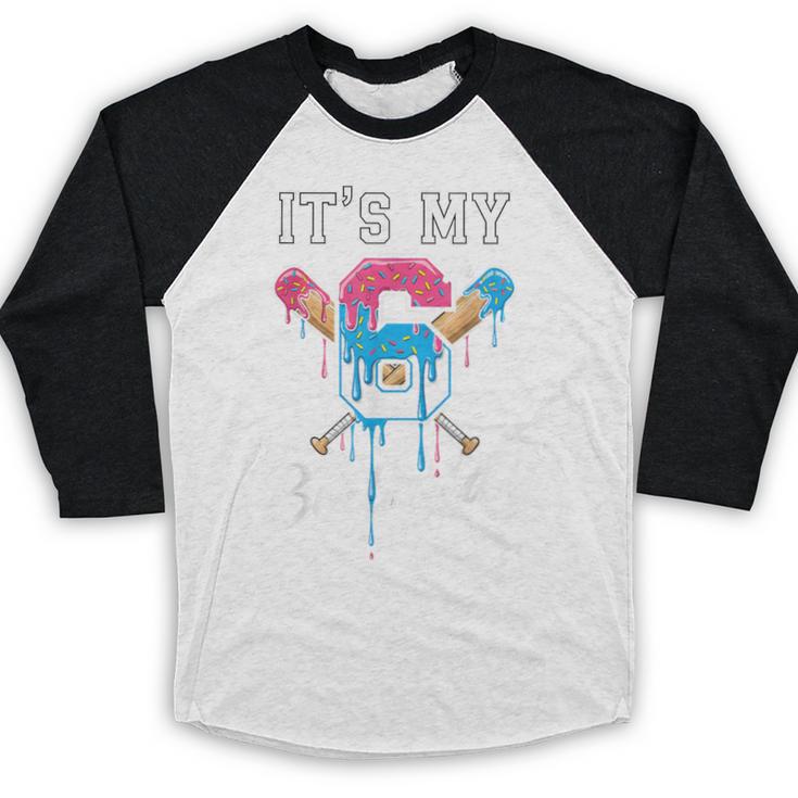Baseball 6 Year Old Ice Cream Drip 6th Birthday Boy Number 6 Baseball Raglan Shirt Baseball 6 Year Old Ice Cream Drip 6th Birthday Boy Number 6 Baseball Raglan Shirt