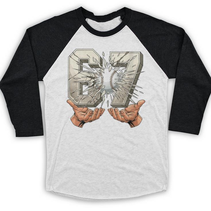 Baseball 67 Six Seven Gen Alpha Meme Baseball Raglan Shirt Baseball 67 Six Seven Gen Alpha Meme Baseball Raglan Shirt