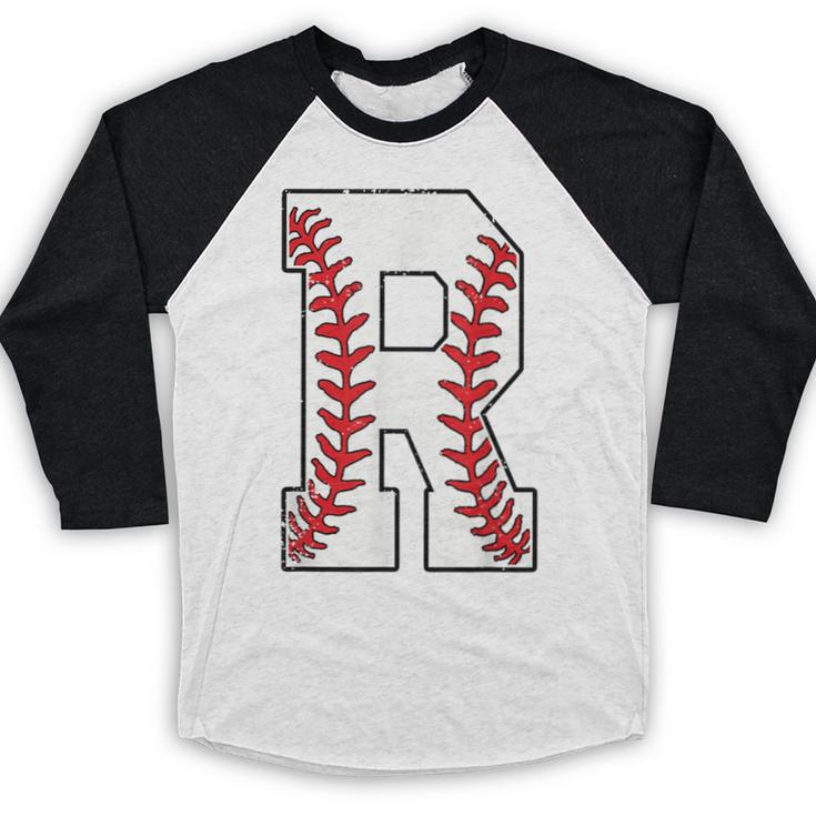 Baseball Alphabet Monogram Initial Letter R Baseball Raglan Shirt Baseball Alphabet Monogram Initial Letter R Baseball Raglan Shirt