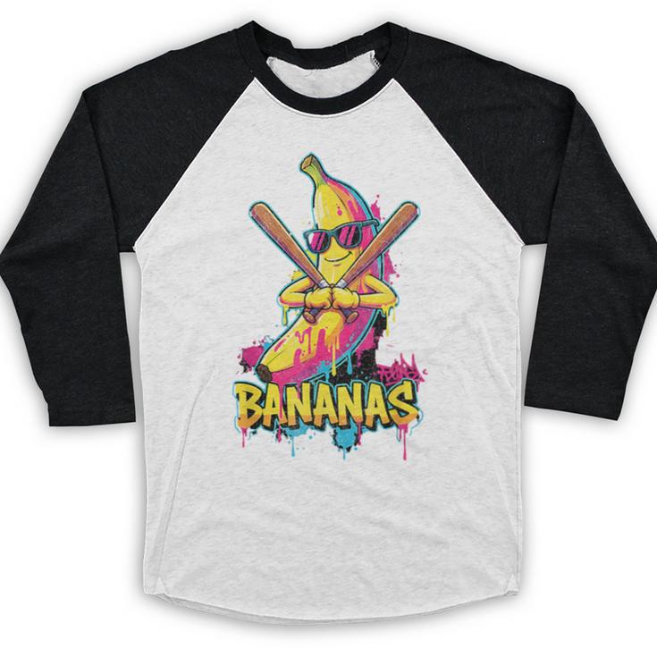 Baseball Banana Graffiti Urban For Kids Baseball Raglan Shirt Baseball Banana Graffiti Urban For Kids Baseball Raglan Shirt