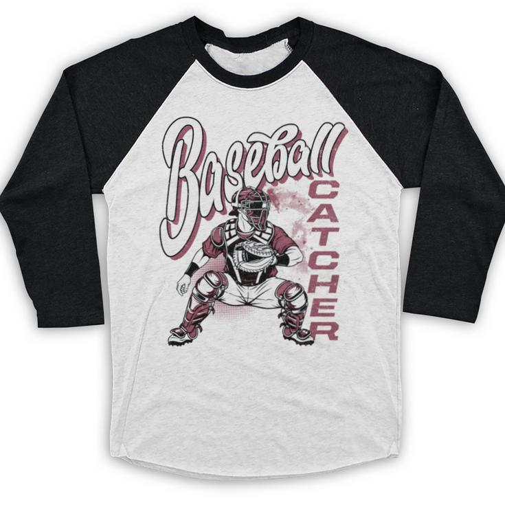 Baseball Catcher Gear Home Plate Baseball Raglan Shirt Baseball Catcher Gear Home Plate Baseball Raglan Shirt