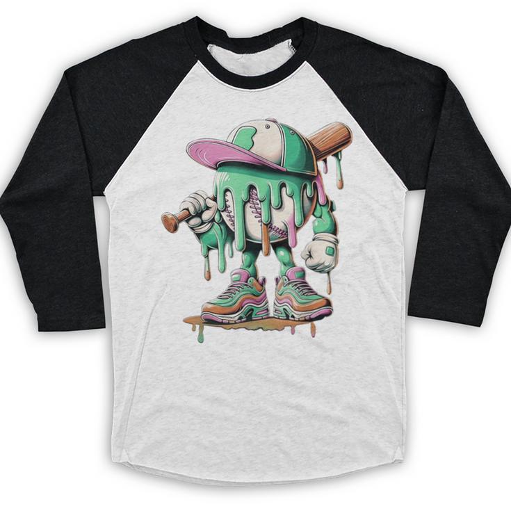 Baseball Drip For Boys Ice Cream Drip Baseball Baseball Raglan Shirt Baseball Drip For Boys Ice Cream Drip Baseball Baseball Raglan Shirt