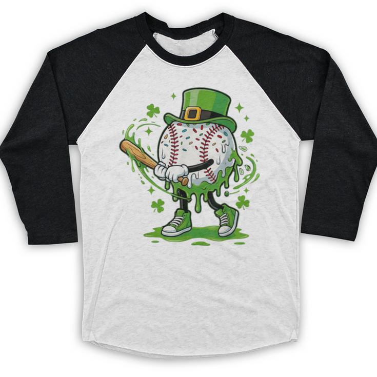 Baseball Drip For Boys Ice Cream Drip Youth St Patricks Day Baseball Raglan Shirt Baseball Drip For Boys Ice Cream Drip Youth St Patricks Day Baseball Raglan Shirt