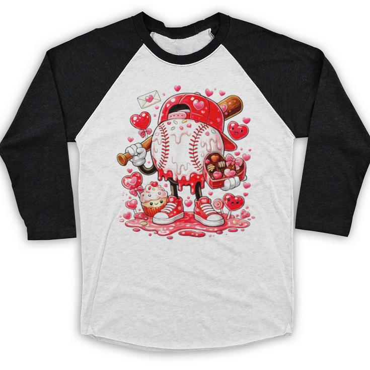 Baseball Drip Ice Cream Boys Kids Youth Valentines Baseball Raglan Shirt Baseball Drip Ice Cream Boys Kids Youth Valentines Baseball Raglan Shirt