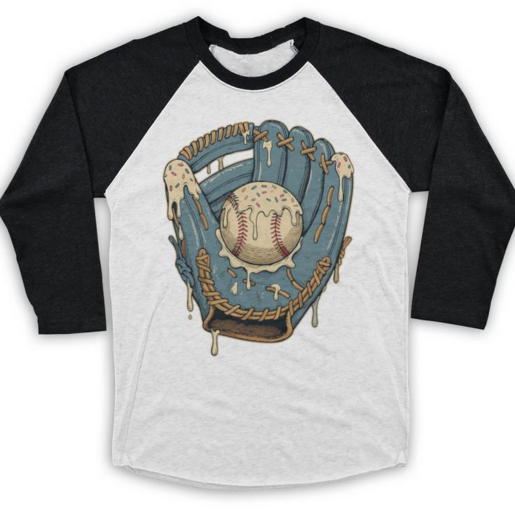 Baseball Drip Ice Cream Glove With Sprinkles And Ball Youth Premium Tri-Blend Baseball Raglan Shirt Baseball Drip Ice Cream Glove With Sprinkles And Ball Youth Premium Tri-Blend Baseball Raglan Shirt