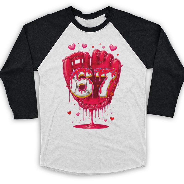 Baseball Drip Ice Cream Valentine Youth Boys Girls Sport Baseball Raglan Shirt Baseball Drip Ice Cream Valentine Youth Boys Girls Sport Baseball Raglan Shirt