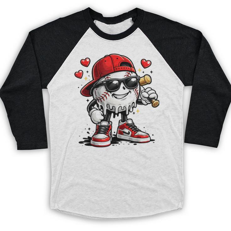 Baseball Drip Ice Cream Valentine’s Day Boys Kids Baseball Raglan Shirt Baseball Drip Ice Cream Valentine’s Day Boys Kids Baseball Raglan Shirt