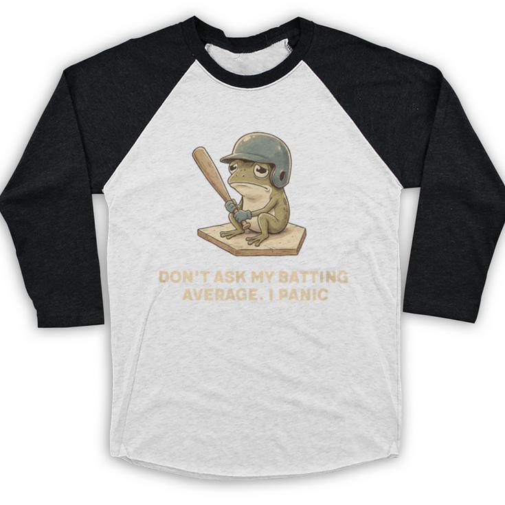 Baseball Frog Saying Batting Retro Artwork Baseball Raglan Shirt Baseball Frog Saying Batting Retro Artwork Baseball Raglan Shirt
