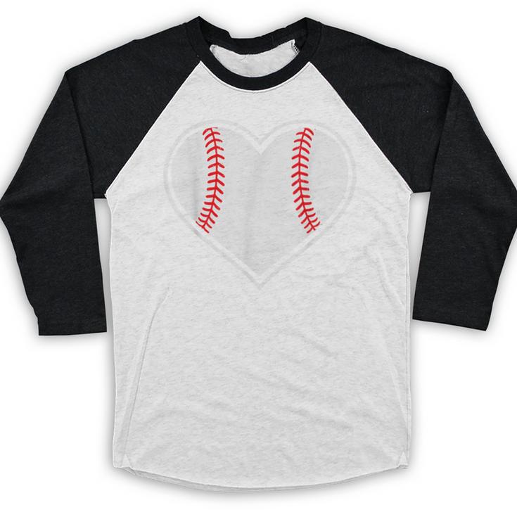 Baseball Heart Love Sport Valentines Day Men Women Boys Kids Baseball Raglan Shirt