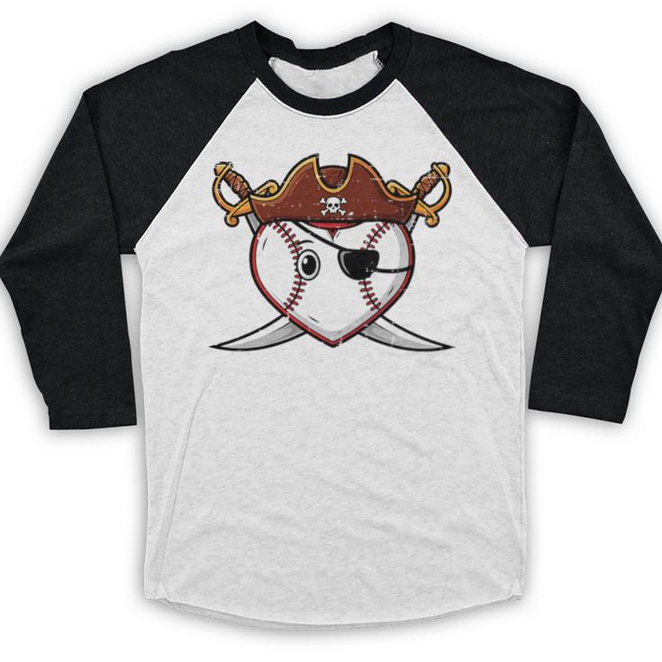 Baseball Heart Pirate Hat Crossed Swords Men Boys Kids Youth Premium Tri-Blend Baseball Raglan Shirt Baseball Heart Pirate Hat Crossed Swords Men Boys Kids Youth Premium Tri-Blend Baseball Raglan Shirt