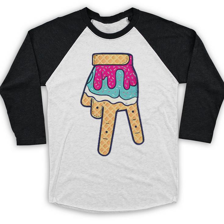 Baseball Ice Cream Drip Home Plate Glove Respect Drip 2 Side Baseball Raglan Shirt Baseball Ice Cream Drip Home Plate Glove Respect Drip 2 Side Baseball Raglan Shirt