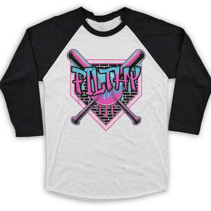 Baseball Ice Cream Drip Pitcher Filthy Baseball Raglan Shirt Baseball Ice Cream Drip Pitcher Filthy Baseball Raglan Shirt