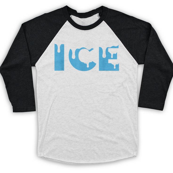 Baseball ICE Ice Cream Drip Baseball Drip Baseball Baseball Raglan Shirt