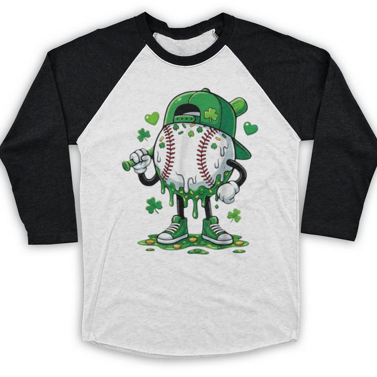 Baseball Icecream Apparel Youth Boy St Patrick's Day Baseball Raglan Shirt