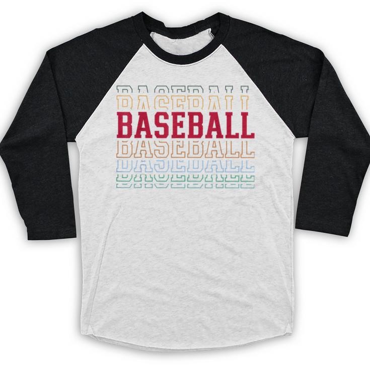 Baseball Layered Text Team Player Coach Youth Baseball Raglan Shirt Baseball Layered Text Team Player Coach Youth Baseball Raglan Shirt