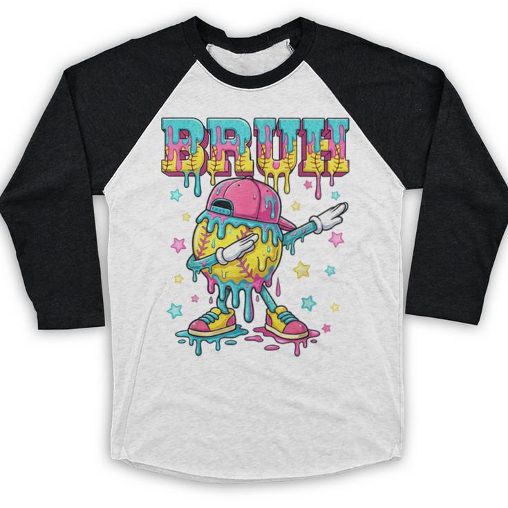 Baseball Life Style Apparel Youth Drip Baseball Boys Kid Baseball Raglan Shirt