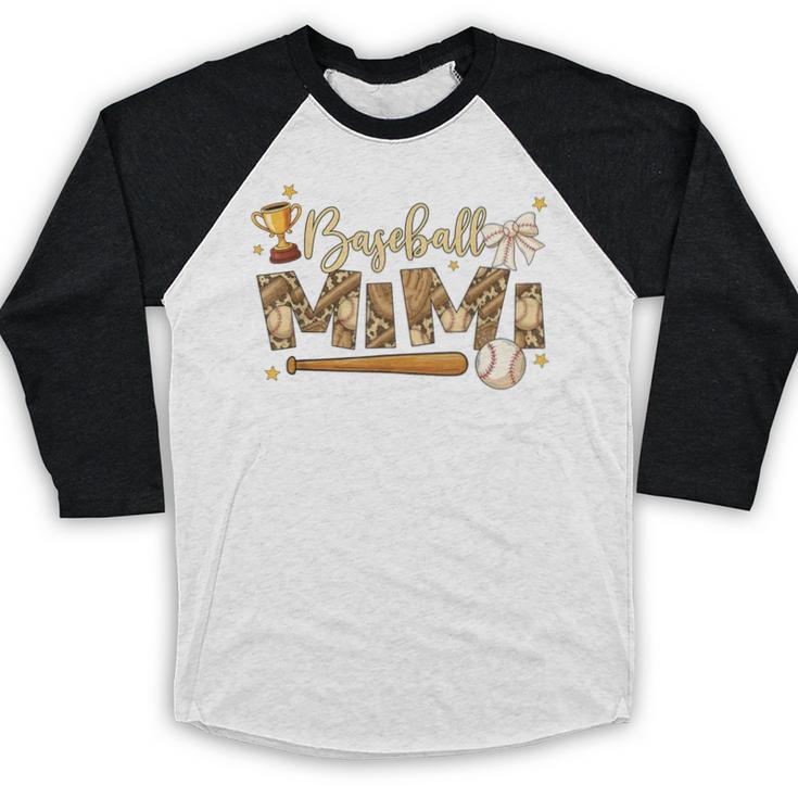 Baseball Mimi Vintage Baseball Lover Baseball Raglan Shirt