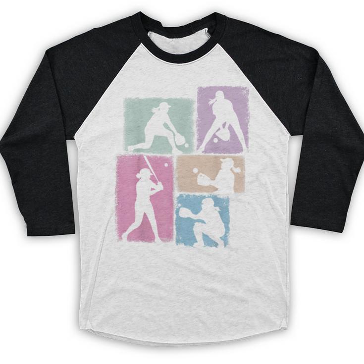 Baseball Player Collage Women Kids Coach Youth Girl Baseball Raglan Shirt Baseball Player Collage Women Kids Coach Youth Girl Baseball Raglan Shirt