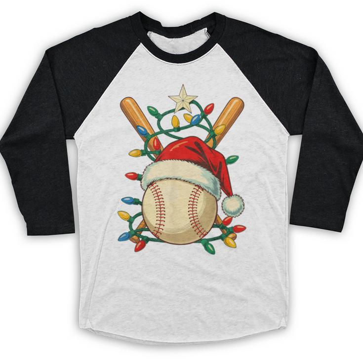 Baseball Santa Christmas Ball Baseball Lover Player Boys Baseball Raglan Shirt Baseball Santa Christmas Ball Baseball Lover Player Boys Baseball Raglan Shirt