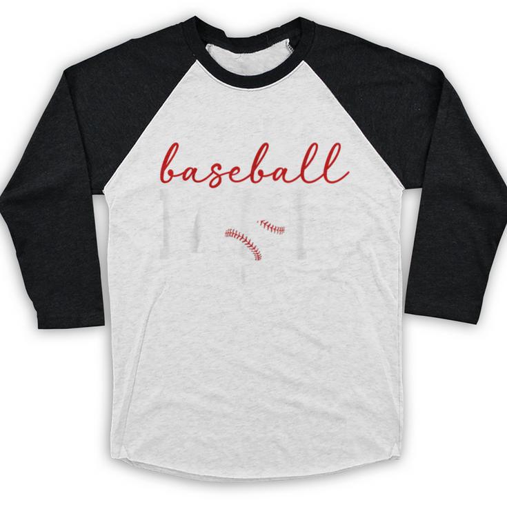 Baseball Senior Mom Of A Senior Baseball Player Mom 2026 Baseball Raglan Shirt