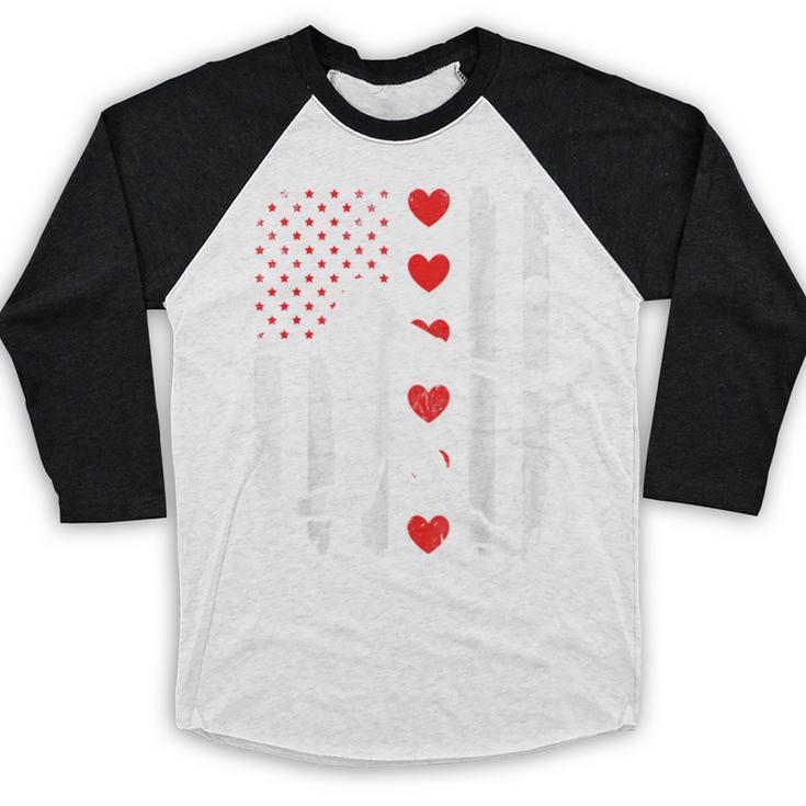 Baseball Silhouette Heart USA Flag Hearts American Boys Kids Baseball Raglan Shirt Baseball Silhouette Heart USA Flag Hearts American Boys Kids Baseball Raglan Shirt