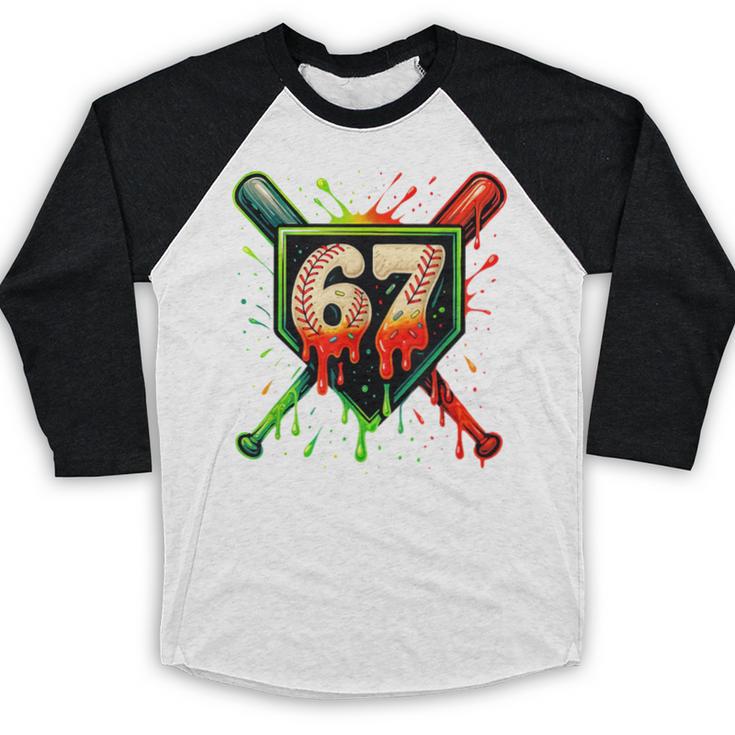 Baseball Six Seven 67 Meme Ice Cream Drip Xmas Men Women Baseball Raglan Shirt Baseball Six Seven 67 Meme Ice Cream Drip Xmas Men Women Baseball Raglan Shirt