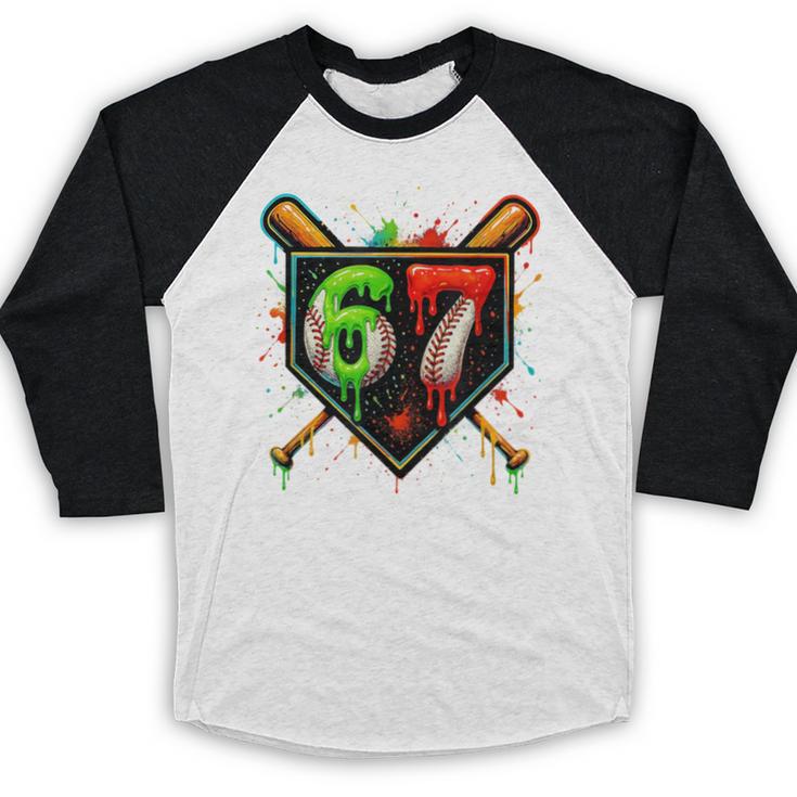 Baseball Six Seven 67 Meme Ice Cream Drip Xmas Women Men Baseball Raglan Shirt Baseball Six Seven 67 Meme Ice Cream Drip Xmas Women Men Baseball Raglan Shirt
