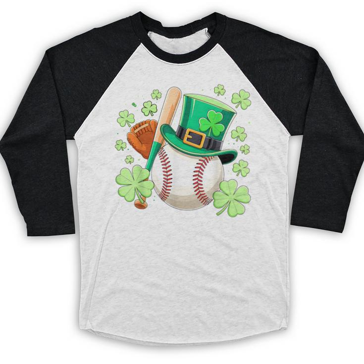 Baseball St Patricks Day Lucky Baseball Player Shamrock Baseball Raglan Shirt Baseball St Patricks Day Lucky Baseball Player Shamrock Baseball Raglan Shirt