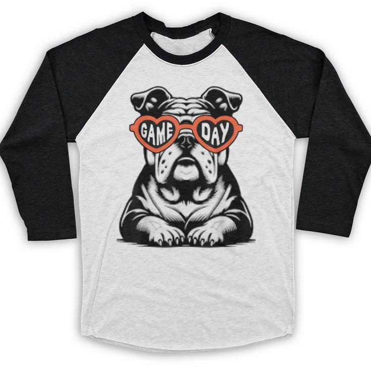Bulldog Mascot Sports Fan Football Basketball Baseball Baseball Raglan Shirt Bulldog Mascot Sports Fan Football Basketball Baseball Baseball Raglan Shirt