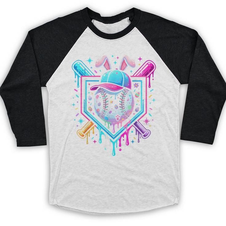 Bunny Baseball Hat With Ice Cream Easter Day Boys Kids Girls Baseball Raglan Shirt Bunny Baseball Hat With Ice Cream Easter Day Boys Kids Girls Baseball Raglan Shirt