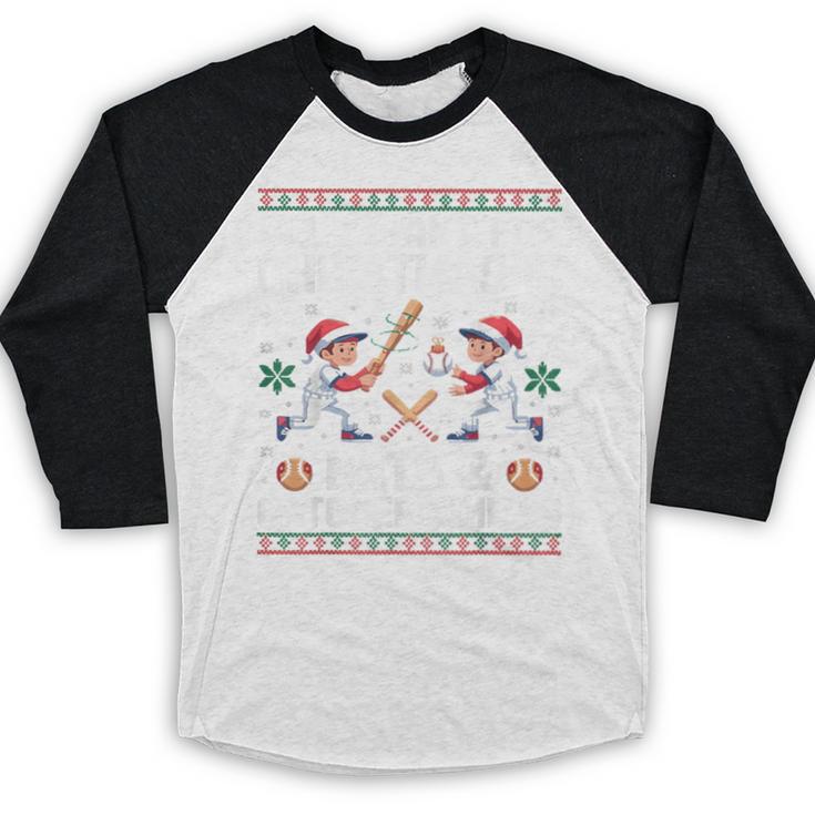 Christmas Baseball Bats Catcher Mitts Holiday Tee Baseball Raglan Shirt Christmas Baseball Bats Catcher Mitts Holiday Tee Baseball Raglan Shirt